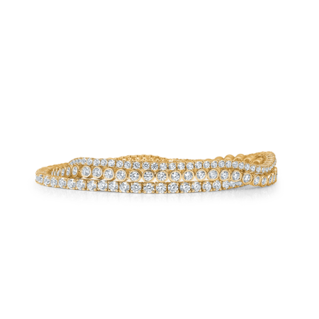 TENNIS bracelet in 8 karat gold with zirconia | Danish design by Mads Z