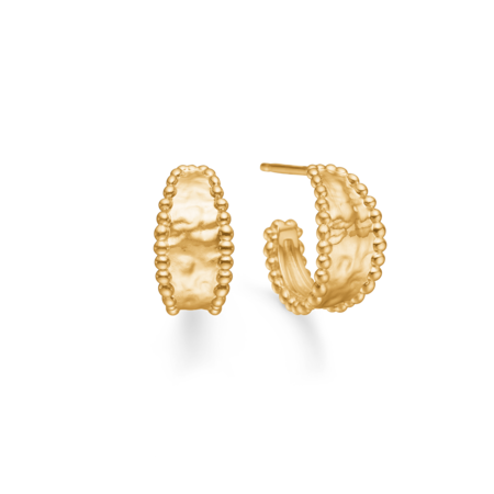 Liora øreringe i forgyldt sølv - studio.z