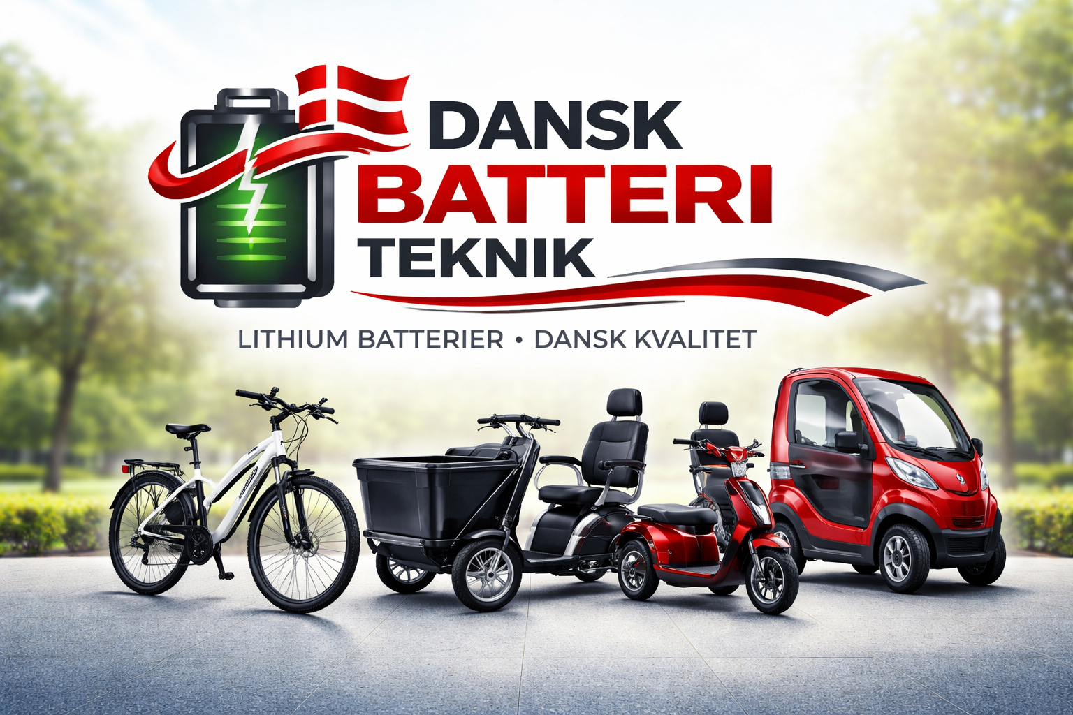 Lithium kabinescooter batterier i høj kvalitet med indbygget bms
