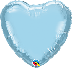 helium ballon lyseblåt hjerte