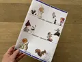 Til og fra kort som klistermærker til jul