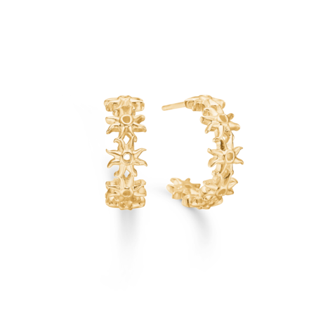 Ocean Aura hoops udført i 925 ren sterlingsølv belagt med en slidstærk forgyldning i 18 karat guld.