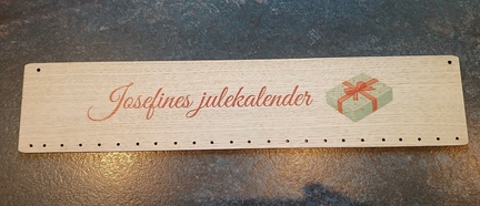 Julekalender med navn der kan genbruges