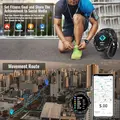 Voltix X1 Smartwatch med touchskærm, pulsmåler, skridttæller og smartphone-notifikationer.