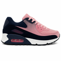 Pink og navy dame sneaker med sporty sål