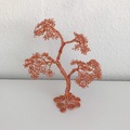 H: 18 cm kobber metal træ