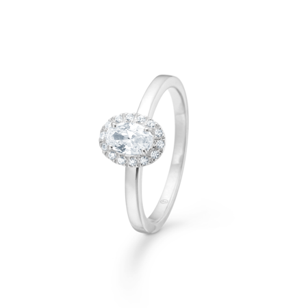STELLAR ring in silver with zirconia.