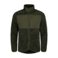 Matterhorn Pasang fleecejakke i mørkegrøn. Unik sherpa-fleece af genanvendt polyester med polyester/bomuld på brystet. Praktiske lommer og elastiske manchetter.