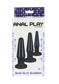 TOYJOY Best Butt Buddies anal starter sæt med 3 plugs i small medium og large