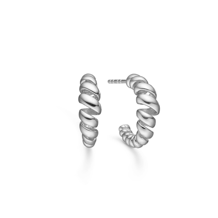 SWIRL sølv øreringe | Mads Z