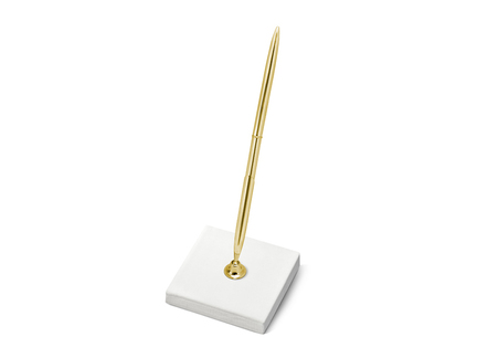 Guld kuglepen med holder