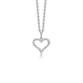 TENDER HEART pendant in 14 karat white gold | Danish design by Mads Z