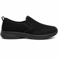 Sort slip-on sko med mesh og fleksibel sål