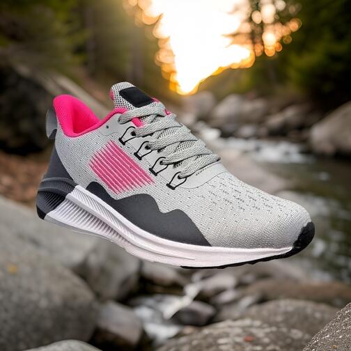 Dame Sneakers Grå Pink