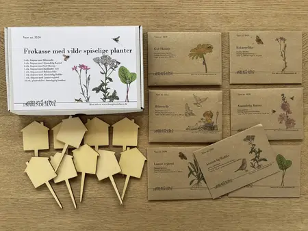 Frøkasse med vilde planter