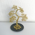 metal træ guld bonsai 17 cm