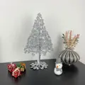 sølv juletræ metal 27cm
