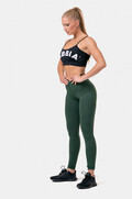 Classic High-Waist Tights Dark Green 3