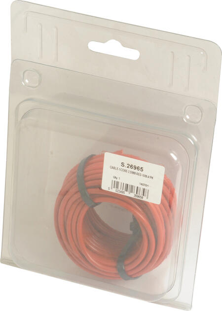 Cable - 1x2.5mm2. / 10 metres / Red
