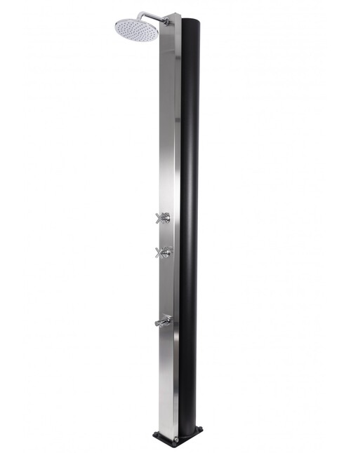 CRM CROSS - Solbruser 40 liter - Børstet stål, Med fodvask