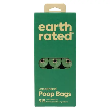 Earth Rated Hundeposer | Neutral | Eco-Friendly | 315 stk. | Storkøb