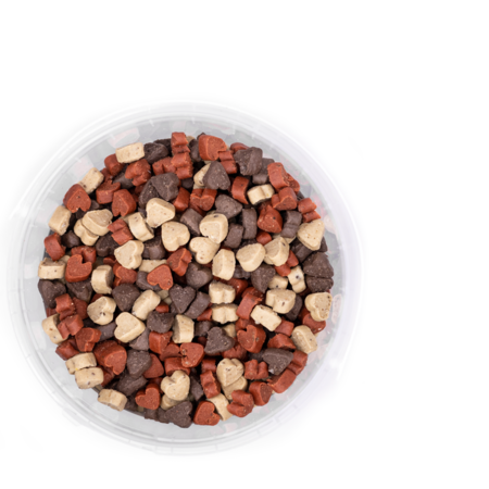 Snack'it Semi-moist mini hjerter mix - 500g