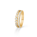 Diamond Duet ring in 14-carat gold