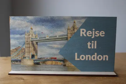 Rejse gavekort konfirmation - rejse til London