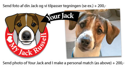 Your My Jack Russell bumper sticker blue male