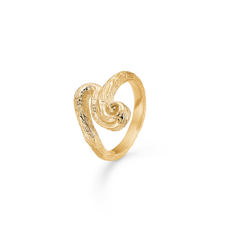Wave ring in gold plated silver | Studio Z