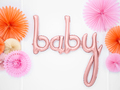 Baby ballon rose gold - folieballon barnedåb