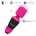 Palm Power Pocket – mini wand vibrator med 7 funktioner, travel-lock og opbevaringstaske