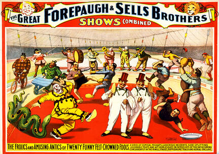 fotomester circus cirkus plakat forepaugh sells