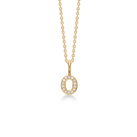 TENDER LOVE O vedhæng i 14 karat guld med diamanter | Mads Z