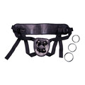 You2Toys Universal Harness Strapon – Justerbar sort harness med 3 metalringe til dildo eller vibrator