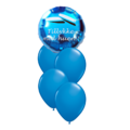 Studenter balloner blå