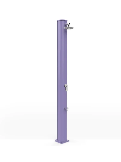 Arkema - BIG JOLLY A320 Aluminium Solardusche mit Fußbrause - 35 Liter - Lila