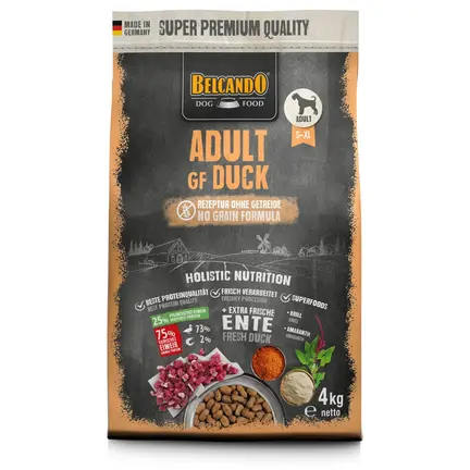 Belcando GF Adult Duck 4kg. hundefoder
