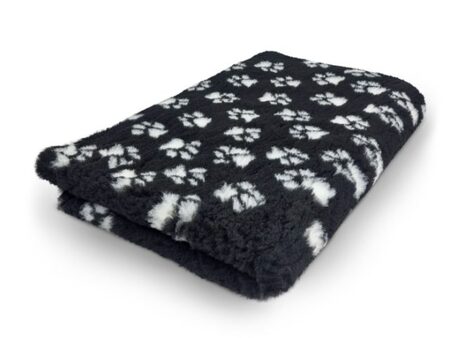 Vet bed non-slip - Sort med poter