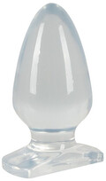 Crystal Clear Big Plug 12,2 cm lang anal plug med Ø 6 cm i gennemsigtigt design