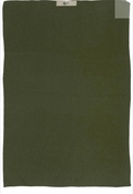 Mynte strikket håndklæde, mørkegrøn