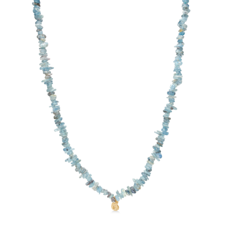 Seashell Secrets stenhalskæde udført i 925 ren sterlingsølv med 18 karat forgyldning.