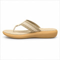Wortmann offwhite tåsandal med blød sål – indvendig profilWortmann offwhite tåsandal med blød sål – set oppefra