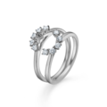 CROWN TIARA diamond ring in 14 karat white gold | Danish design by Mads Z