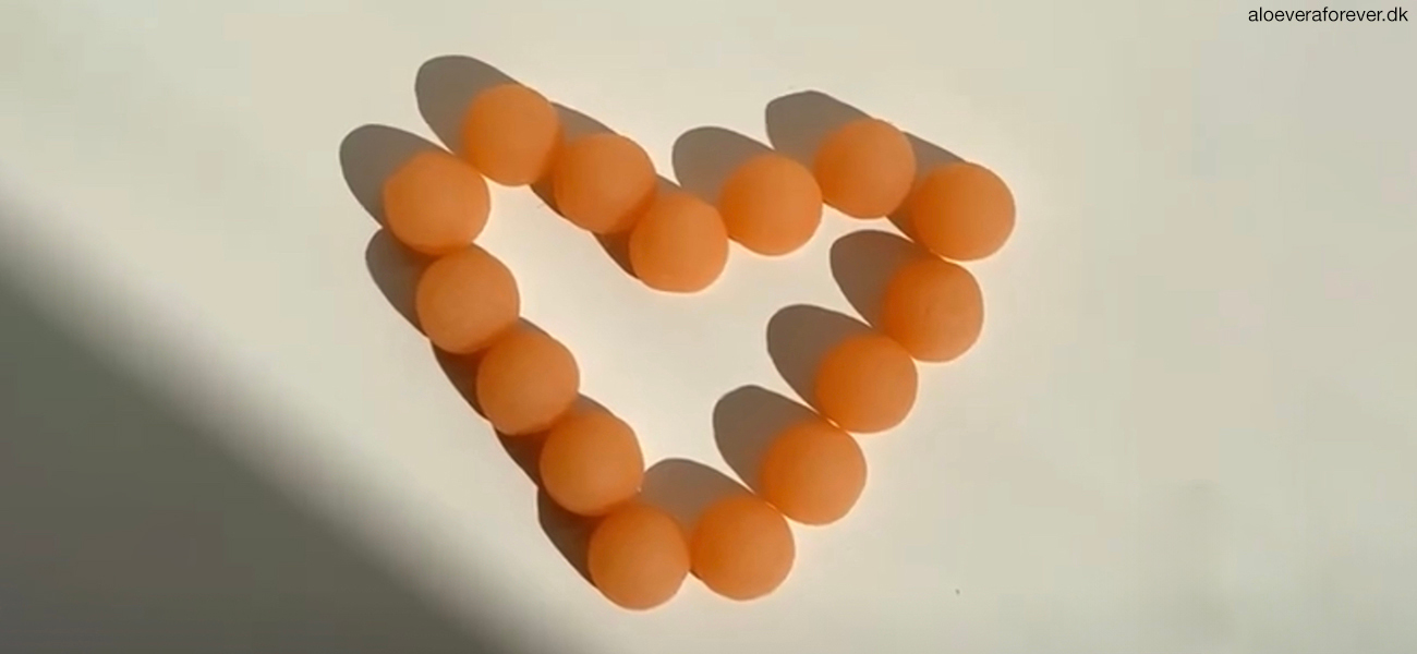 Hjerte skabt af Forever Immune Gummy tyggevitaminer