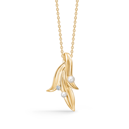 MORNING DEW pendant in 14 karat gold | Danish design by Mads Z