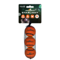 Dog Comets Starlight Tennisbold - 3 pak, S, orange