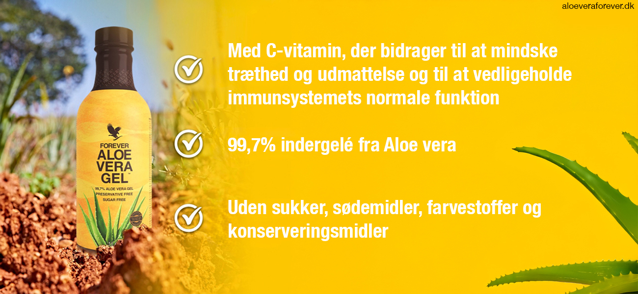 Forever Aloe Vera Gel - naturel Aloe vera drik fra Forever Living i 1 liter PET-flaske