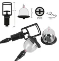 Vibrerende Nipple Sugekopper – klare kopper med håndpumpe og vibration for intens brystvorte stimulation