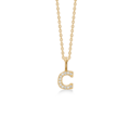 TENDER LOVE W pendant in 14 karat gold with diamonds | Danish design by Mads Z